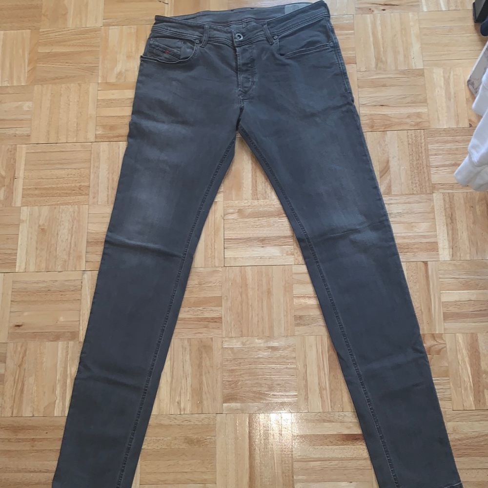 Black light wash jeans